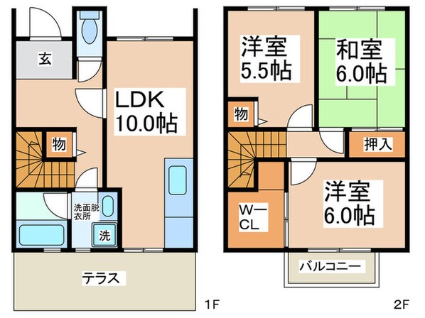 ハーブプラザ和泉鳥取Ⅰ番館の物件間取画像